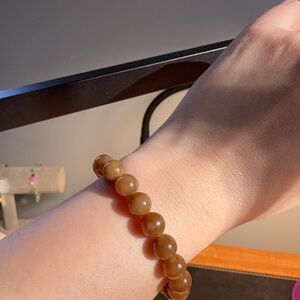 Authentic Hetian brown jade bracelet